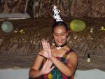 Tongan Dancer with oil - National Center of Tonga, Nukua'lofa