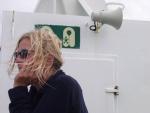 Lautsprecher an Bord - The Interislander Ferry  to South NZ