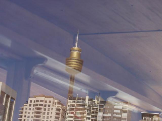 Sky Tower in the mirror - Sydney, OZ