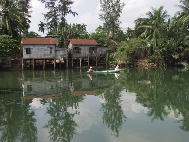 Huts on the riverside - Hoi An, Central Vietnam