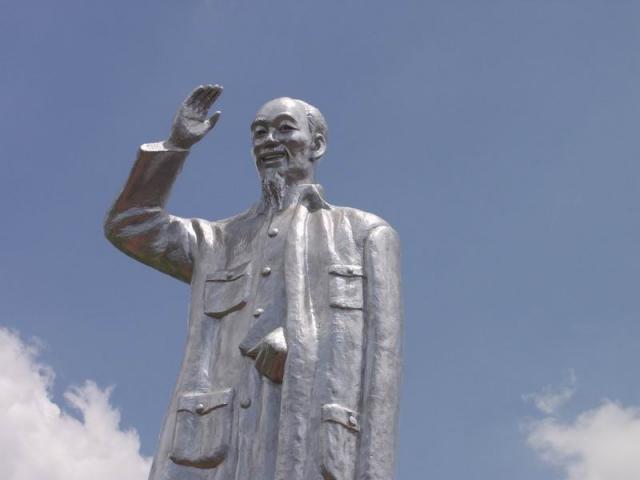 Ho Chi Minh Statue - Can Tho, Mekong Delta, South Vietnam