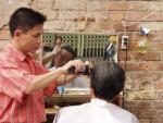 Street Hairdresser - Old Quarter, Hanoi, Vietnam