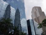 Twin Towers in mirror - Kuala Lumpur, Malaysia