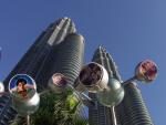 Bus Station in front of the Twin Towers - Kuala Lumpur, Malaysia