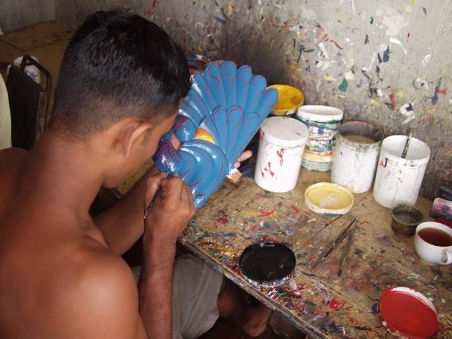 Mask Painter - Ambalangoda, West Coast Sri Lanka