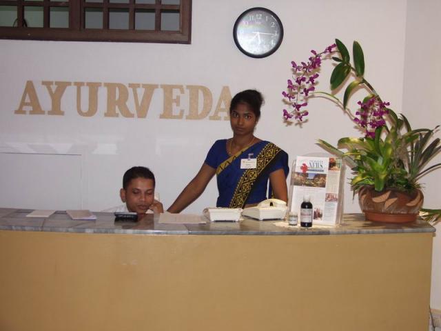 Ayurveda Reception - Lanka Princess Hotel, Beruwala, Sri Lanka