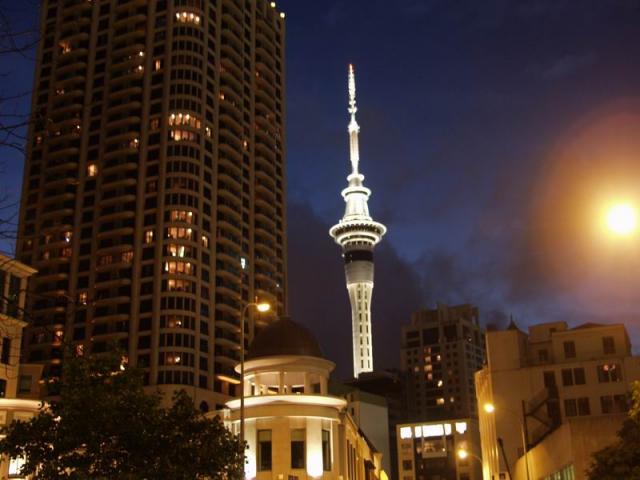 Sky Tower by Night - Auckland, NZ