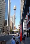 Sydney Tower from Darling Harbour - Sydney, New South Wales, Australia