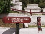 Friedhof mit Bewachung - Maori village Whakarewarewa, Rotorua, North NZ