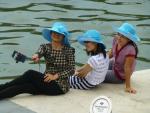 Selfie Ladies with blue hats - Singapore River, Singapore