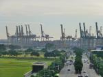 Harbor cranes - Ayer Rajah Expressway, Singapore