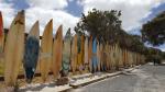 Surfboard fence 2 - Road to Prevelly beach, Margaret River, Western Australia