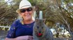 Hil and Quokka - Rottnest Island, Western Australia