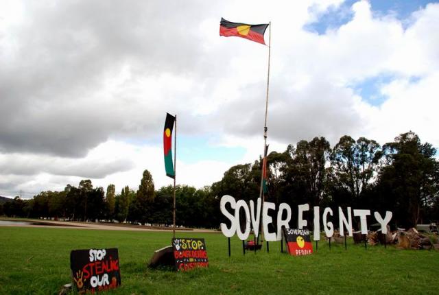 Aboriginee Tent Embassy - Canberra, ATC, Australia