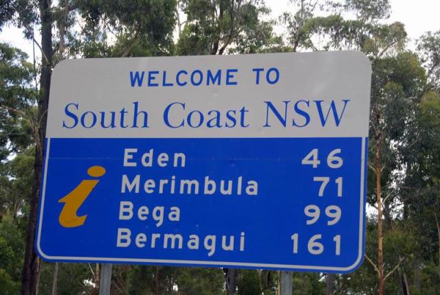 Welcome Sign to NSW - New South Wales, Australia