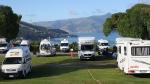 Camper Parade - Akaroa, Banks Peninsula, New Zealand