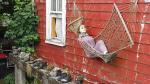 Crazy garden sculpture - Akaroa, Banks Peninsula, New Zealand