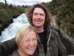 Selfie made at Huka - Huka Falls, Taupo, North New Zealand-