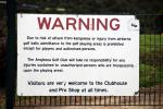 Visitor Warning - Anglesea Golf Club, Great Ocean Road, Victoria, Australia