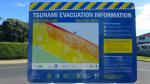 Tsumani Warning - Papamoa Beach, Tauranga Region, North New Zealand