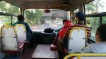 Driving in a local bus - Nadi, Fiji Island, Viti Levu