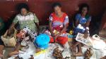 Market women sell crabs - City of Lautoka, Fiji Island, Viti Levu