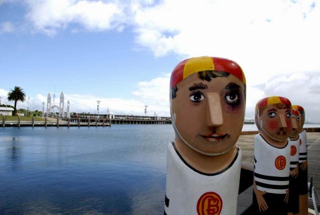 Baywalk Bollards - Geelong, Victoria, Australia