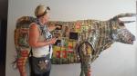 Michel Tufferys recycled corned-beef cans - Tjibaou Cultural Centre, Noumea, New Caledonia