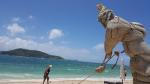 Welcoming Sculpture - Noumea, Duck Island, Ile aux Canard, New Caledonia