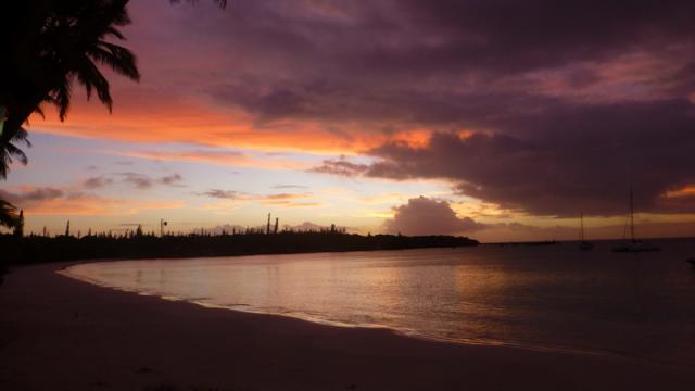 Sunset - Kuto beach, Ile des Pins, New Caledonia