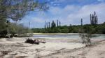 Outrigger fishing boat - Oro Inlet, Ile des Pins, New Caledonia