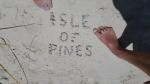 Footprints on the beach - Kuto beach, Ile des Pins, New Caledonia