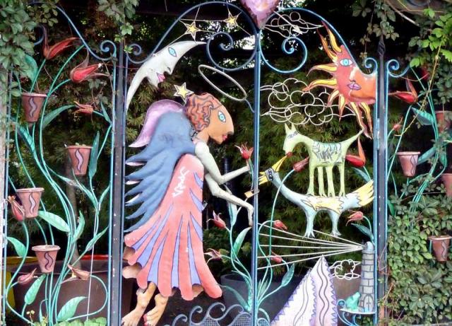 Nursery garden entrance in Fitzroy - Melbourne, Victoria, Australia