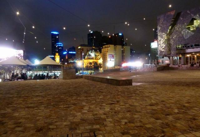 Fed Square at dawn - Melbourne, Victoria, Australia