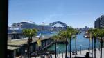 Cruise ship at Harbour Bridge - Sydney, New South Wales, Australia