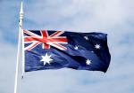 National Flag - Bowling Club, Apollo Bay, Great Ocean Road, Victoria, Australia