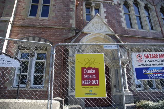 Keep out - Quake repairs, Christchurch, NZ