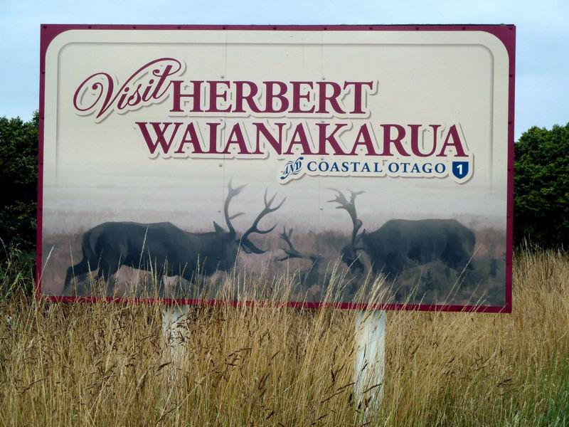 Road Sign - Herbert, South NZ