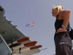 celebrating the victory at the bay of pigs - Museo Playa Giron, Matanzas, Cuba