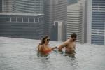 Pool walking - Marina Bay Sands Hotel, Singapore