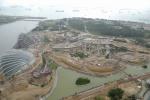 New building project -  View from Marina Bay Sands Hotel, Singapore