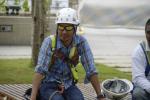 Have a rest - Worker at Shopping Center Marina Bay Sands, Singapore