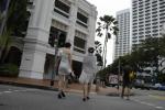 Ladies in white - Bras Basah Road, Singapore