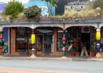 In front of Hundertwasser Loo - Kawakawa, Bay of Islands North NZ