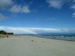 Rainbow on the beach -  Tahunanui Beach, Nelson, South NZ