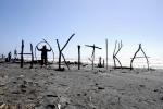 Event Driftwood and Sand - Hokitika Beach, Westcoast, South NZ