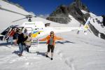 Landing on Glacier Mount Tutoko - Helicopter Flightseeing, Milford Sound, South NZ