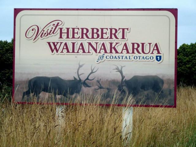 Road Sign - Herbert, South NZ