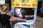 Safe the pigs - Advertising at Oxford Tce, Christchurch, NZ