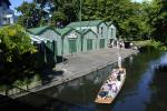 Punting on Avon River - Antigua Boat Sheds, Christchurch, NZ